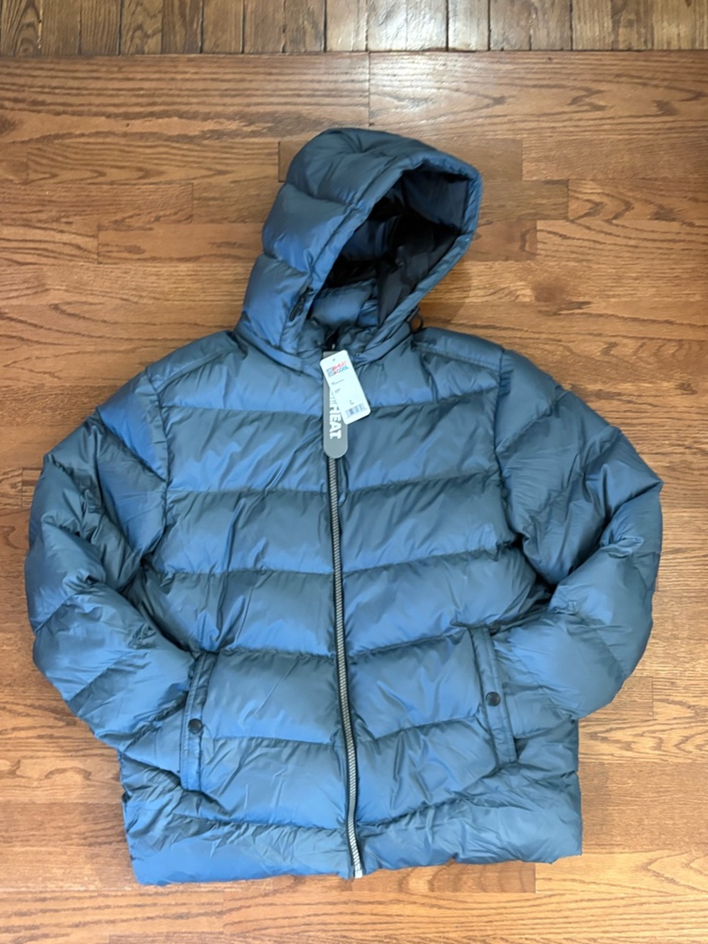 32 Degrees Men's Quilted Puffer Jacket in Slate Gray